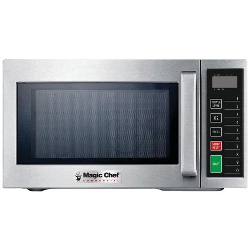 Commercial Chef Countertop Microwave 0.9 Cu. Ft. 900w, Black And Stainless  Steel : Target