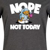 Women's Garfield Nope Not Today Graphic T-shirt Dress - Heather Charcoal - 4X - 2 of 4