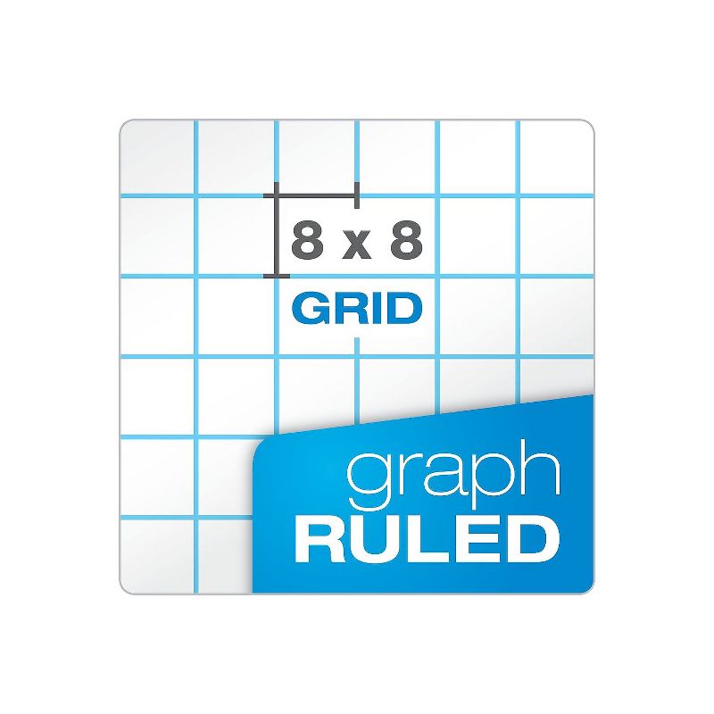 Ampad Graph Writing Pad 8-1/2x11 Quad Ruling 22-005, 2 of 8