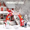 VINGLI 9ft Tall Christmas Santa Archway Inflatable, Decoration with Secure Stakes Storage Bag, Electric Blower Fan for Indoor Outdoor Garden Decor - 3 of 4