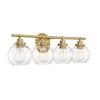 Savoy House Carson 4 - Light Vanity in  Warm Brass - 3 of 4