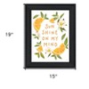HomeRoots Sun Shine on My Mind Black Framed Print Wall Art - 3 of 3