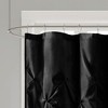 CAVINAS 72 x 72 Inch Semi-sheer Shower Curtain,Lightweight Faux Silk Fabric Bathroom Shower Curtains with 12 Button Holes,Machine Washable - 2 of 4