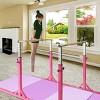 Costway Kids Gymnastics Parallel Bars Double Horizontal Bars Adjustable Width Height - image 2 of 4