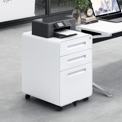 VASIP Drawer Mobile Filing Cabinet,Multifunctional Storage Cabinet with Lock, Suitable For Home Office Under the Desk