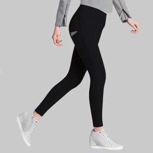 Hanes Slim Straight Tech Pocket Leggings - Black - 1 of 4