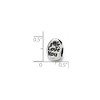 Black Bow Jewelry Sterling Silver I Love You Mom 3-Sided Bead Charm - 4 of 4