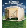 Pop-Up Screen Tent Gazebo, Pentagonal Camping Tent with 5 Sided Canopy Shelter and Made from 210 D Oxford Fabric for Patio, Backyard, and Lawn - 3 of 4