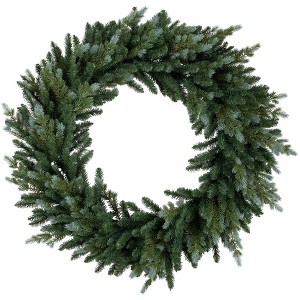 Northlight Real Touch™ Blue Spruce Artificial Christmas Wreath - 48" - Unlit - 1 of 4