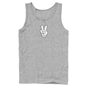 Mens Mickey & Friends Peace Sign Gloves Tank Top - 1 of 4