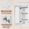SEVOBAL Bathroom Storage Cabinet Wall Mounted Medicine Cabinet with Mirror and Adjustable Shelves, White, 40"*9"*28" - 3 of 4