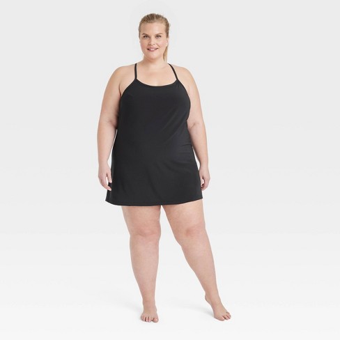 Women's Flex Strappy Exercise Dress - All In Motion™ Black 1X