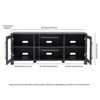 58" Charcoal Gray TV Stand - Henn&Hart - 3 of 4