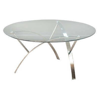 Marin Coffee Table Round Clear - Christopher Knight Home