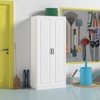 Famapy Garage Storage Cabinet with Rotating Shelves & Door Compartments,Multi-Layer Organizer,Sturdy Construction,for Tools & Garden Supplies - 3 of 4