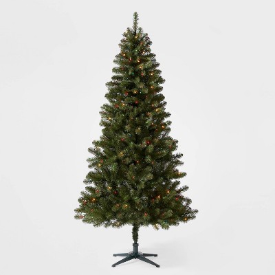 7ft Pre-lit Alberta Spruce Artificial Christmas Tree Multicolored Lights - Wondershop™