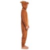 Christmas Fleece Zip Up Cosplay Pajama Coverall 3D nose Sizes (Small - 2XL) - 3 of 4