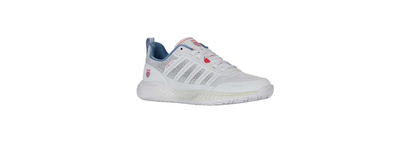 Женские кроссовки K-Swiss Ultra Court Pickleball Shoe (White/Faded Denim/Dubarry)., цвет: Белый — фото 2