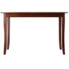 Winsome 3pc Inglewood Dining Table with 2 Ladderback Chairs Walnut : Solid Wood, Non-Extension, Rectangle - 3 of 4