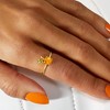 RS Pure by Ross-Simons 0.60 Carat Citrine and .10 Carat Peridot Peach Ring in 14kt Yellow Gold - 4 of 4