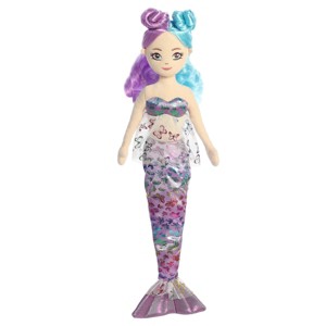 Aurora Large Flutter Fashion Sparkles Ophelia Sea Sparkles Enchanting Stuffed Doll Purple 17.5" - 1 of 4