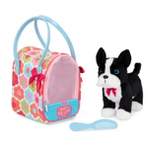 Pucci Pups Classic Glam Bag & Boston Terrier Pup Stuffed Animal