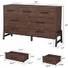 Dresser 7 Drawer Dresser for Bedroom,Modern Dresser with Legs,Long Double Wooden Dresser Large Chest of Drawers for Living Room,Entryway,Hallway - 2 of 4