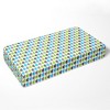 Bacati - Elephant Aqua Lime and Gray 100 percent Cotton Universal Baby Crib or Toddler Bed Fitted Sheet - 3 of 4