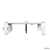 Kumasinova Modern Extendable Dining Table with Outlet,Multifunctional Kitchen Table with Storage for Party,Weddings&Meeting,Space-Saving - 2 of 4