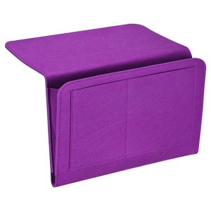 Unique Bargains Felt Bedside Organizer Bed Hanging Caddy 5 Pockets Hanging Bag - 1 of 3