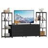 89" TV Stand with 9 Fabric Drawers and 4-Tier Shelves, Modern Entertainment Center for 75" TVs - 2 of 4