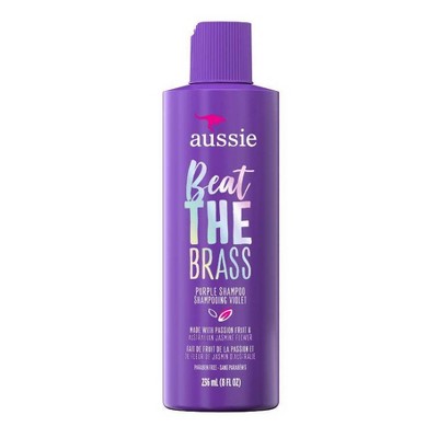 Aussie Beat the Brass Paraben-Free Purple Shampoo for Color-Treated Hair - 8 fl oz