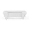 PAGED Linen Fabric Upholstered Ottoman Foot Rest, Pouf Ottoman with Large Storage Space for the Living Room and Bedroom - 4 of 4