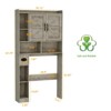 Over The Toilet Storage Cabinet with Barn Doors, Space-Saving for Bathroom & Laundry - 2 of 4