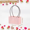 Unique Bargains Wedding Party Paper Flower Gift Bags with Handle 12 Pcs - 2 of 4