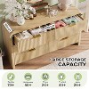 Angel Sar 55" Boho Dresser with Arched Top, 6-Drawer Fluted Wood Storage with Gold Handles, Natural Wave Pattern Bedroom Organizer - 4 of 4