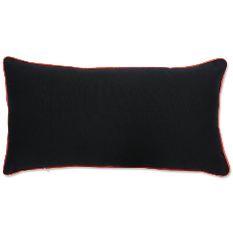 13&#34;x24.5&#34; Indoor Happy Halloween Black Rectangular Throw Pillow Cover  - Pillow Perfect, 3 of 8