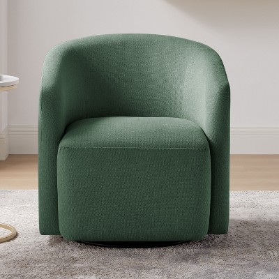 NicBex Modern Swivel Chair with Pocket Coil Seat Cushion, Soft & Durable Upholstery for Living Room, Bedroom, Office Accent