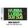 Rick And Morty Wubba Lubba Dub Dub Automotive Bumper Sticker - 3 of 4