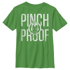 Boy's Marvel St. Patrick's Day Iron Man Pinch Proof T-Shirt - 1 of 4