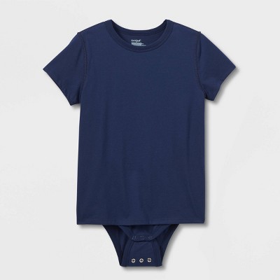 Kids' Adaptive Short Sleeve Bodysuit With Abdominal Access - Cat & Jack™  Navy Xl : Target