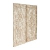 Set of 2 Resin Geometric Carved Arabesque Wall Decors Beige - Olivia & May: Vintage Style, Vertical Orientation - 4 of 4