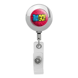 Teen Titans Go! Logo Metal Chrome Badge ID Card Holder Clip - 1 of 3