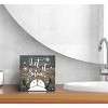 Let It Snow Christmas Wooden Sign Desk Decor, Snowman Christmas Decor, Rustic Winter Snowflake Wood Block Signs - 2 of 4