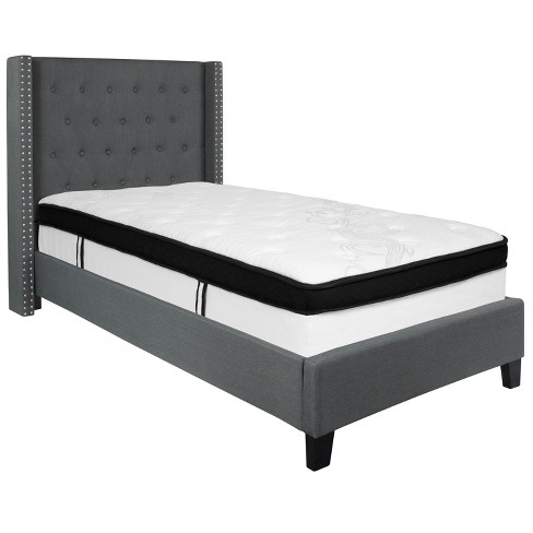 Flash furniture riverdale tufted outlet upholstered platform bed