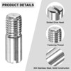 Unique Bargains Stainless Steel Durable Multipurpose Use Dowel Pins - 2 of 4