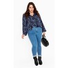 Avenue Women's Plus Size Lucia Tiered Crochet Tassel Top - 3 of 4