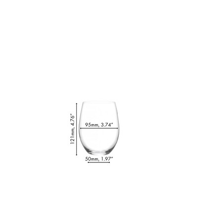 Riedel O Cabernet/Merlot Stemless Crystal Wine Glass Set