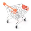 Unique Bargains Desktop Decoration Movable Metal Mini Shopping Handcart - 2 of 3