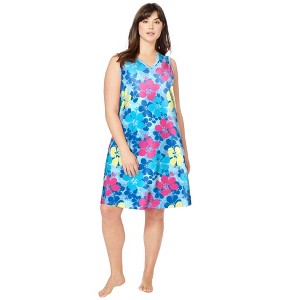 Dreams & Co. Short Sleeveless Sleepshirt - 1 of 4